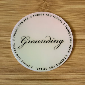 54321 Grounding Mental Health Sticker