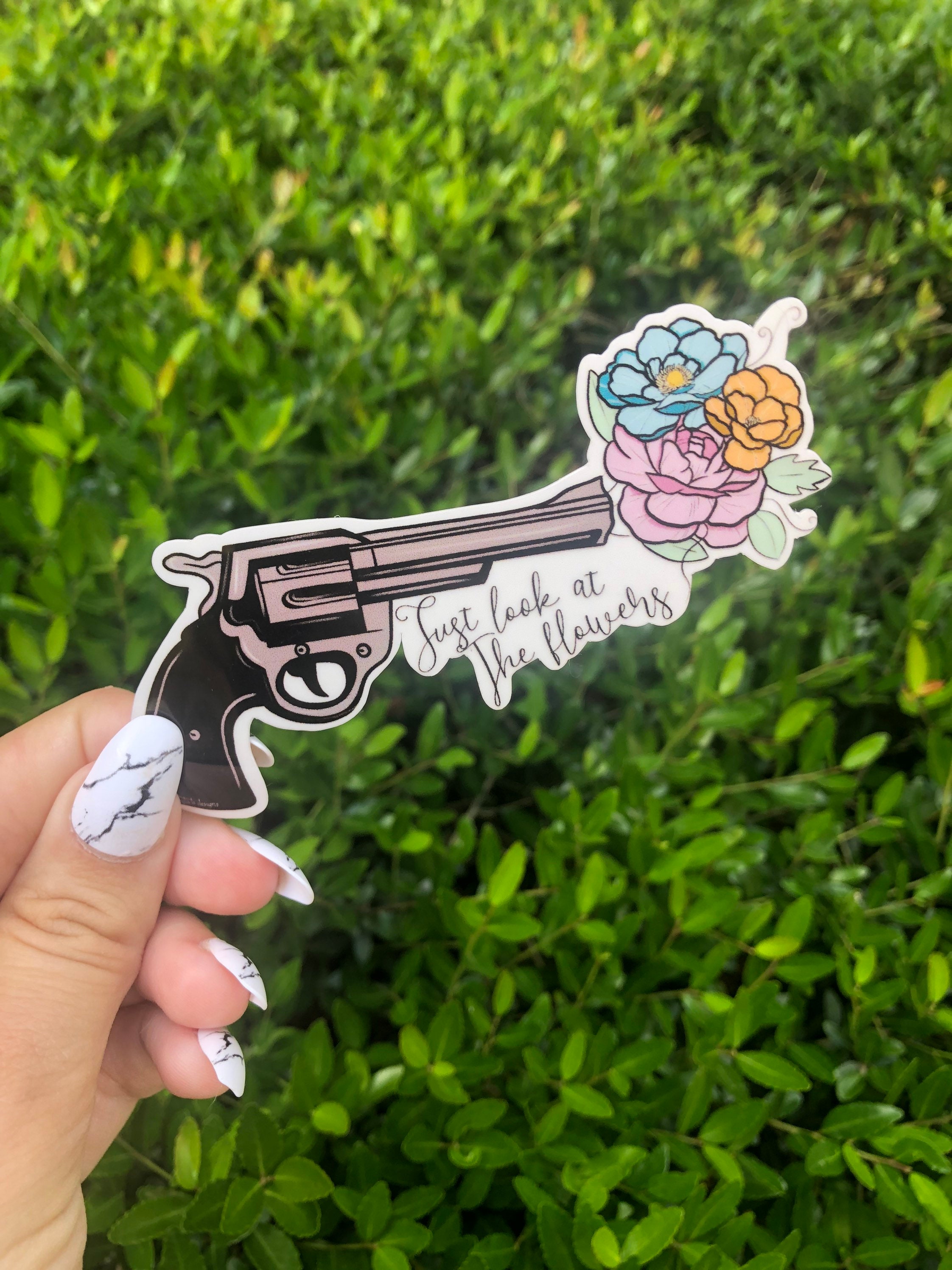TWD “Look at the flowers” Sticker