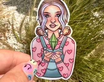 Sims Girl Sticker