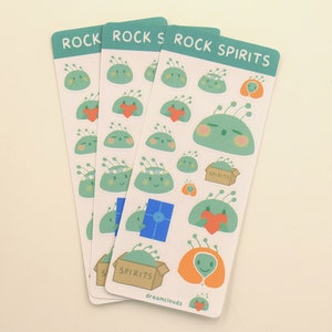Maplestory Rock Spirit Stickervel | Papieren matte stickers | Stickervel voor planners en tijdschriften
