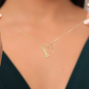 Dog Necklace, Pet Loss Jewelry, Dog, Custom Dog Name Necklace, Pet Dog Loss Memorial Necklace, Pet Lover Gift, Dog Necklace for Dog Mother