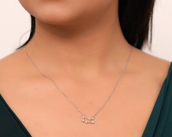 925K Sterling Silver, Zodiac Pendant, Dainty Zodiac Pendant, Celestial Necklace, Minimalist Zodiac Necklace, Astrology Jewelry, Zodiac Charm
