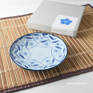 Japanese Bellflower Plate | Made in Japan Tableware | Ceramic Serving Plate | Housewarming Gift | HomeKitche