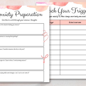 Printable Anxiety Journal, Mental Health, Self Care Journal, Anxiety ...