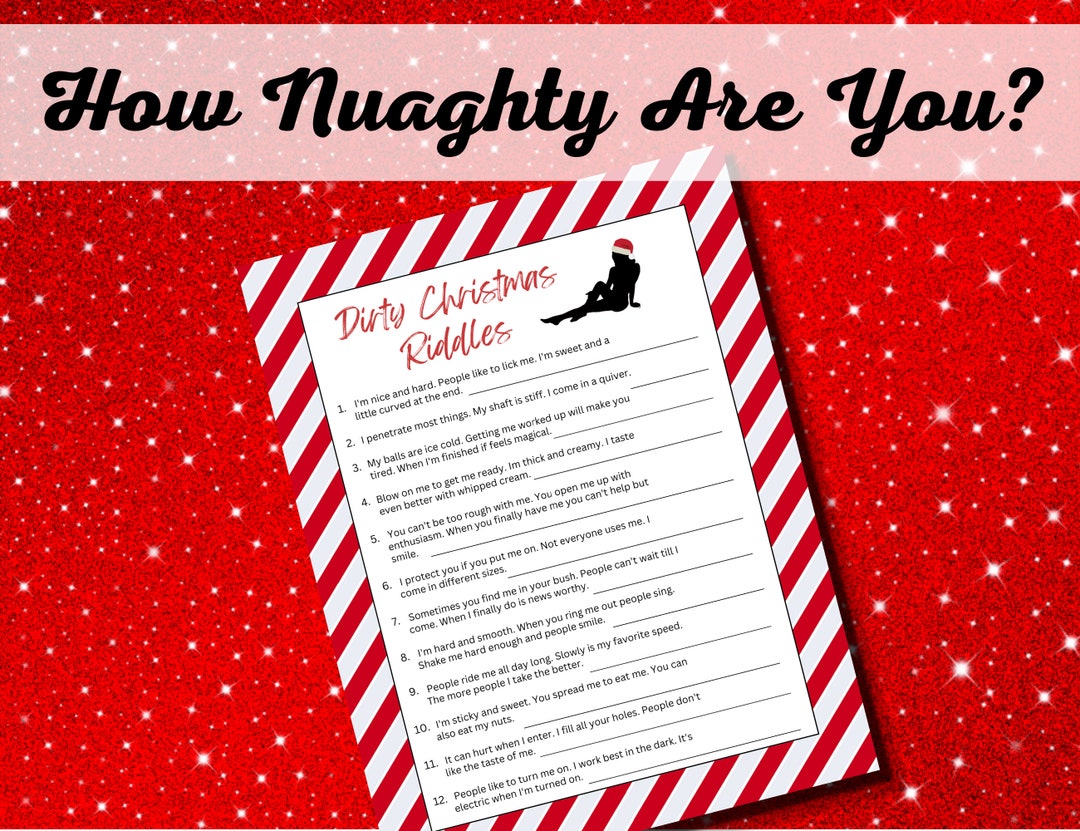 Adult Christmas Party Game, Christmas Riddles, Adult Holiday Game, Xmas ...
