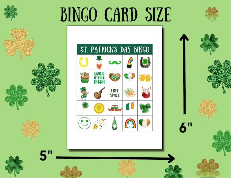 St Patricks Day Bingo Cards, Printable Bingo Cards, St Patricks Day ...