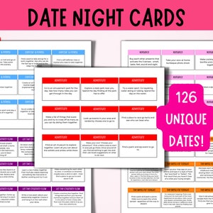 Date Night Cards, A Year Of Dates, Gift For Him, Gift For Her, Anniversary Gift, Gift For Wife, Gift For Husband, Gift For Boyfriend