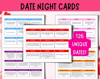 Date Night Cards, A Year Of Dates, Gift For Him, Gift For Her, Anniversary Gift, Gift For Wife, Gift For Husband, Gift For Boyfriend