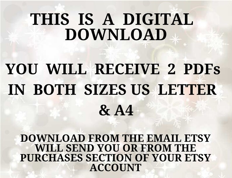 Letter From Mrs Claus, A4 Size, Sugar Cookie Recipe, Hot Chocolate ...