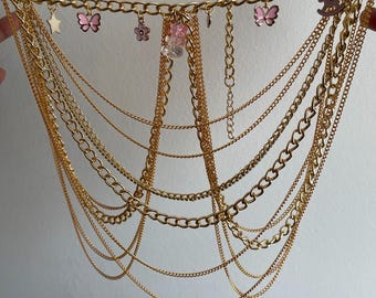 Layered Waist Chain – Festival Rave Outfit Accessory Fully Customized