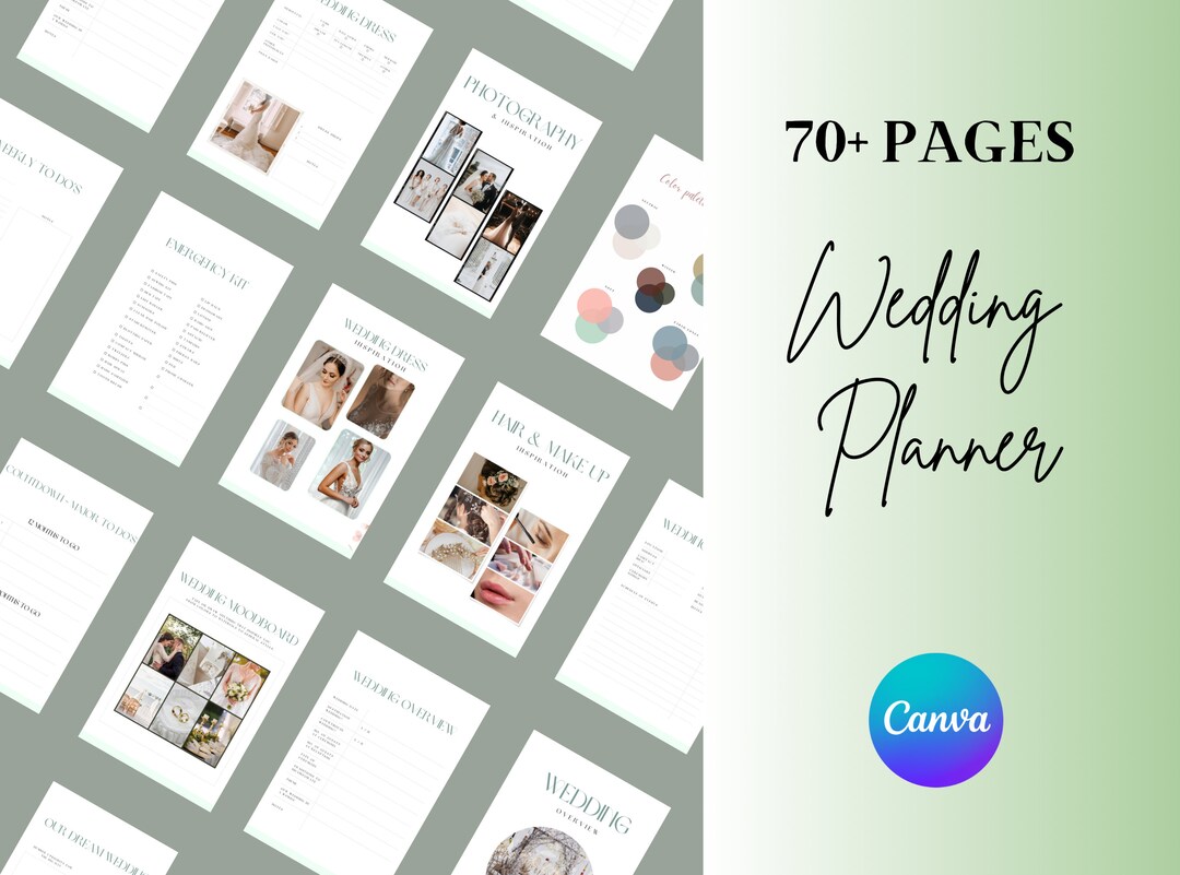 Wedding Planner Printable, Printable Wedding Planner Kit, Wedding Binder Template, Wedding ...
