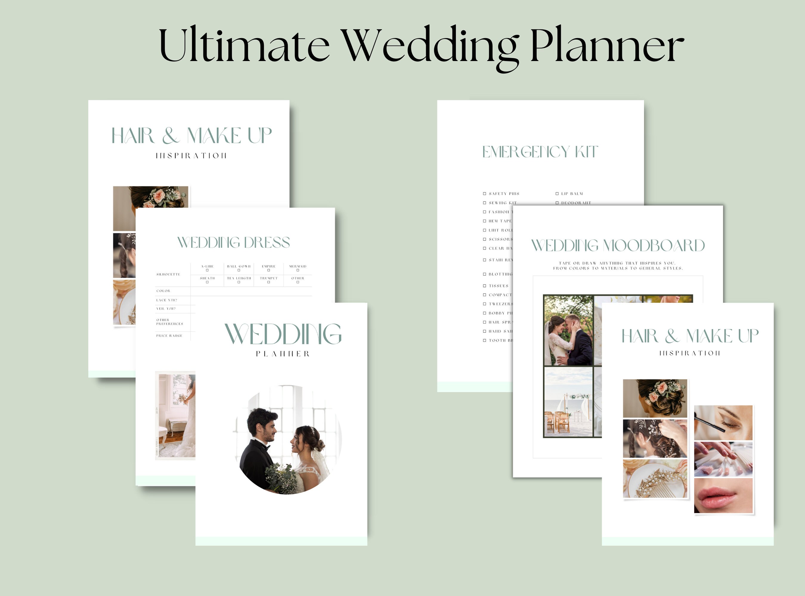 Wedding Planner Printable, Printable Wedding Planner Kit, Wedding Binder Template, Wedding ...