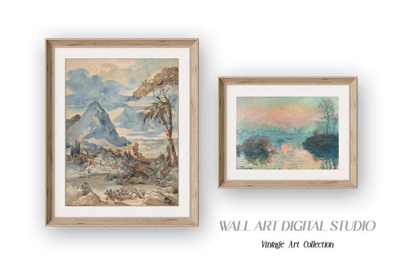 Vintage European Wall Art Collection, Antique Digital Prints, Vintage