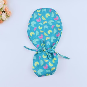 Ponytail scrub cap, Surgical cap women. Surgical cap with ponytail satin lined, Scrub caps for women, Scrub hat, Satin lined scrub cap.