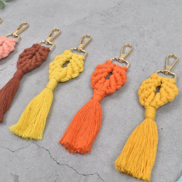 Keychain Macrame - Etsy