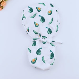 Avocado ponytail Scrub Cap. Surgical cap with ponytail, Scrub caps for women, Satin lined scrub cap. Scrub cap in 3 Styles.