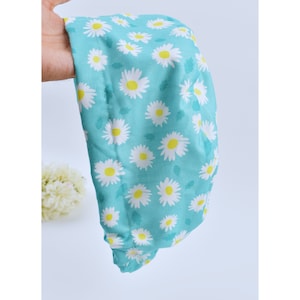 Floral Euro Scrub Cap: Satin Lined Cotton Surgical Hat