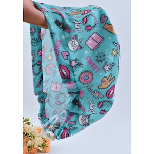 Sweet Euro Scrub Cap for Women, Funny Surgical cap Satin Lined Option, euro style scrub caps for women, silk lined scrub cap.