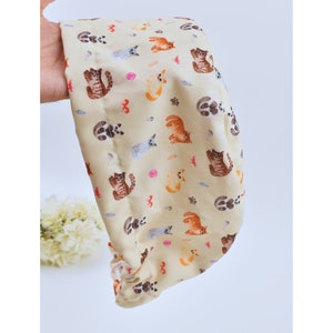 Cat Euro scrub cap, Cat Ponytail scrub cap, Surgical cap women. Surgical cap with ponytail, Scrub caps for women. silk lined scrub cap.