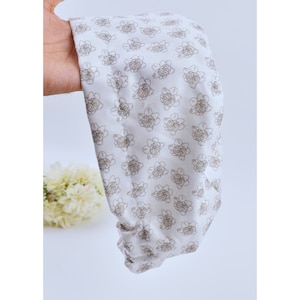 Flowers Euro Scrub Cap for Women, Surgical cap Satin Lined Option, scrub caps for women euro style, silk lined scrub cap