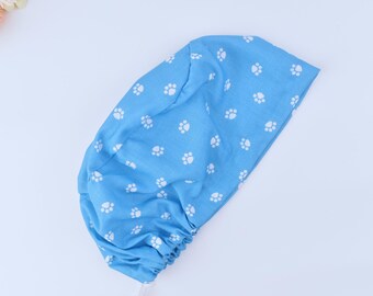 Pet Paw Euro OP-Haubchen: Blauer Pferdeschwanz aus Baumwolle