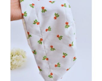 Floral ponytail scrub cap, Summer scrub cap. Floral Euro Scrub Cap for Women, Surgical cap Satin Lined Option, silk lined scrub cap.