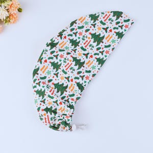 Christmas Tree Scrub Cap: Adjustable Holiday Surgical Hat