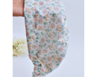 Gorro quirúrgico floral europeo: gorro quirúrgico de algodón con forro de satén