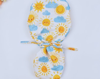 Summer Ponytail Scrub Cap: Floral Cotton Surgical Hat, Satin Lined Option