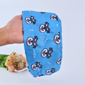 Miniature Schnauzer Dog Scrub Cap: Euro Surgical Hat, Satin Lined Option