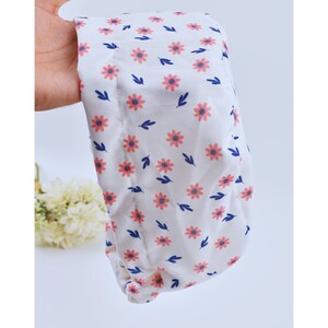 Flowers Euro Scrub Cap for Women, Surgical cap Satin Lined Option, scrub caps for women euro style, silk lined scrub cap