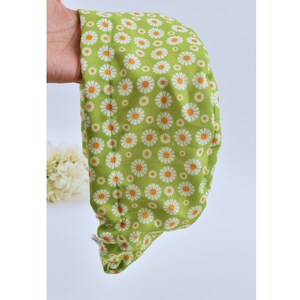 Floral Euro Scrub Cap for Women, Flower Euro Scrub Cap, Surgical cap Satin Lined Option,scrub caps for women euro style,silk lined scrub cap