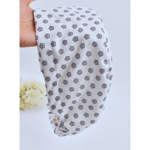 Floral Euro Scrub Cap for Women, Surgical cap Satin Lined Option, scrub caps for women euro style, silk lined scrub cap