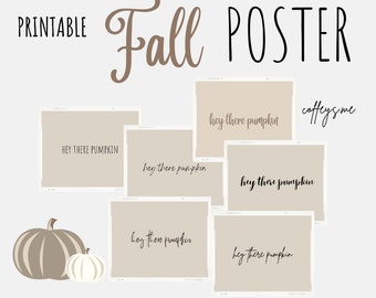 Herbst Printable, Fall, Autumn, Herbst, Print, Druck, Poster, Bild, Bilderrahmen herbstlich, September, Oktober, Halloween, Kürbis, Pumpkin