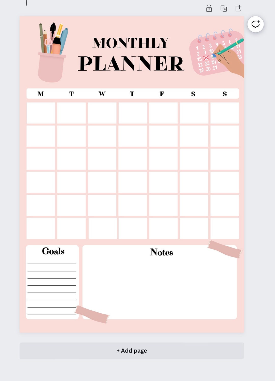 UNDATED MONTHLY DIARY MARDI WALLPAPER_PINK
