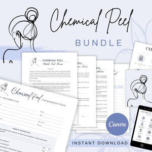Chemical Peel Form, Peel Consultation, Chemical Peel Intake, Peel Consent, Peel Aftercare, Skincare Form, Esthetics Form, Facial Intake Form