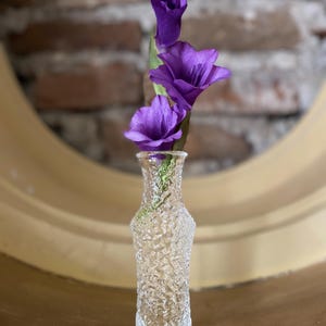 Vintage Czech Glass Vase by Václav Hanuš – Union Bohemia, Textured Ice Pattern, 1960s Czechoslovakia