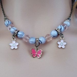 Butterfly Necklace Butterfly Choker Necklace Rhinestone Necklace Jewelry Gift For Her