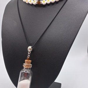 Personalized Crystal Beaded 90s Letter Necklace Set - Etsy