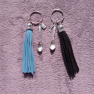 Mini Spoon Tassle Keychain Gift Set for Couples