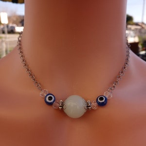 Luminous Y2K Glow In The Dark Cosplay Necklace, Handmade Costume Jewelry Gift for Her Birthday, Christmas
