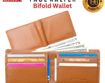 Men RFID Protected Premium Cowhide Leather Wallet