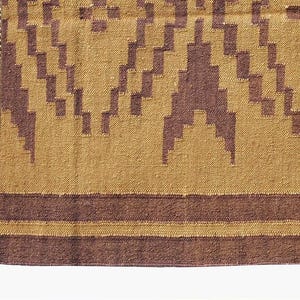 8x10, 9x12 Ft Wool Jute Kilim Rug, Handwoven, Wool and Jute Rug Handmade, Kilim Dhurrie Rug, Traditional Indian/WOOL JUTE RUGS