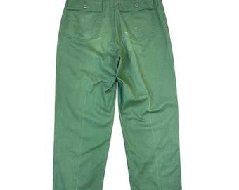 Vintage 90s Gap Button Fly Workwear Style Earth Tone Olive Green