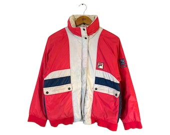 Vintage FILA Reversible Jacket | 90s GORE-TEX Thinsulate Bomber | Retro Color Block Windbreaker | Y2K Ski Sportswear