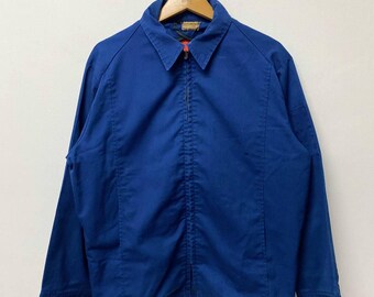 Vintage 60s Campus Zip Jacket Made in USA – Lightweight Cotton
