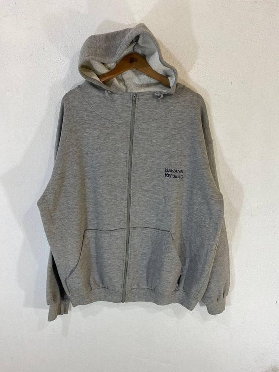 Vintage BANANA REPUBLIC Hoodie | 90s Minimalist Pullover