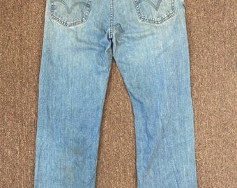 Vintage Levi's 504 Faded BAGGY Jeans Stonewashed Denim Pants