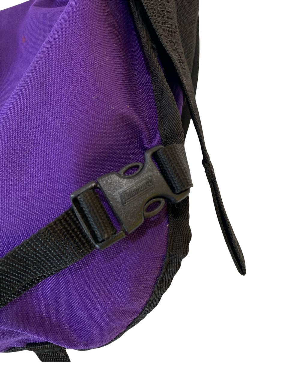Vintage Coleman Purple Messenger Bag | Wichita Kansas Patch | Camo