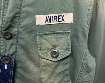 Vintage Avirex Military Denim Patchwork Jacket | Field Jacket Army